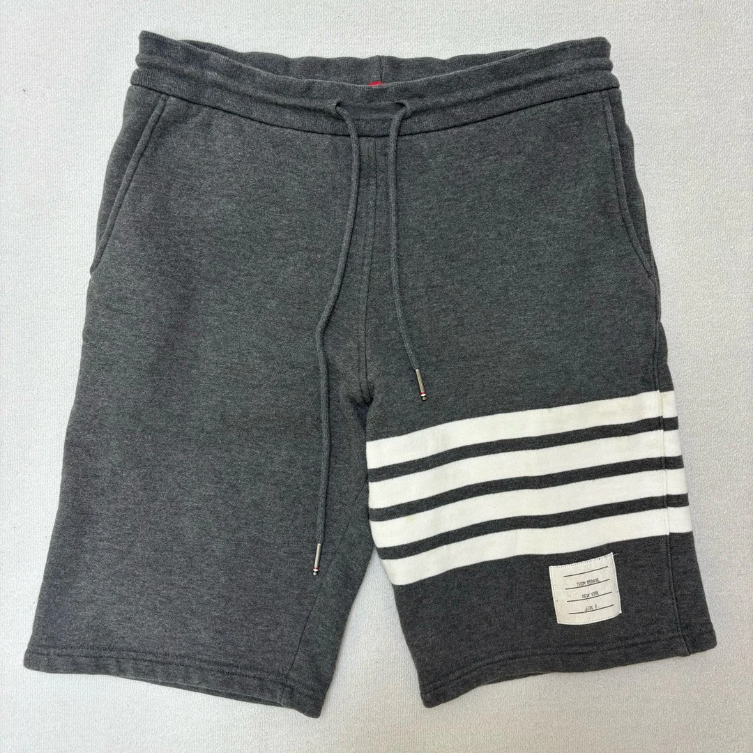 THOMBROWNE/经典条纹棉质运动短裤/尺码0/编号5465