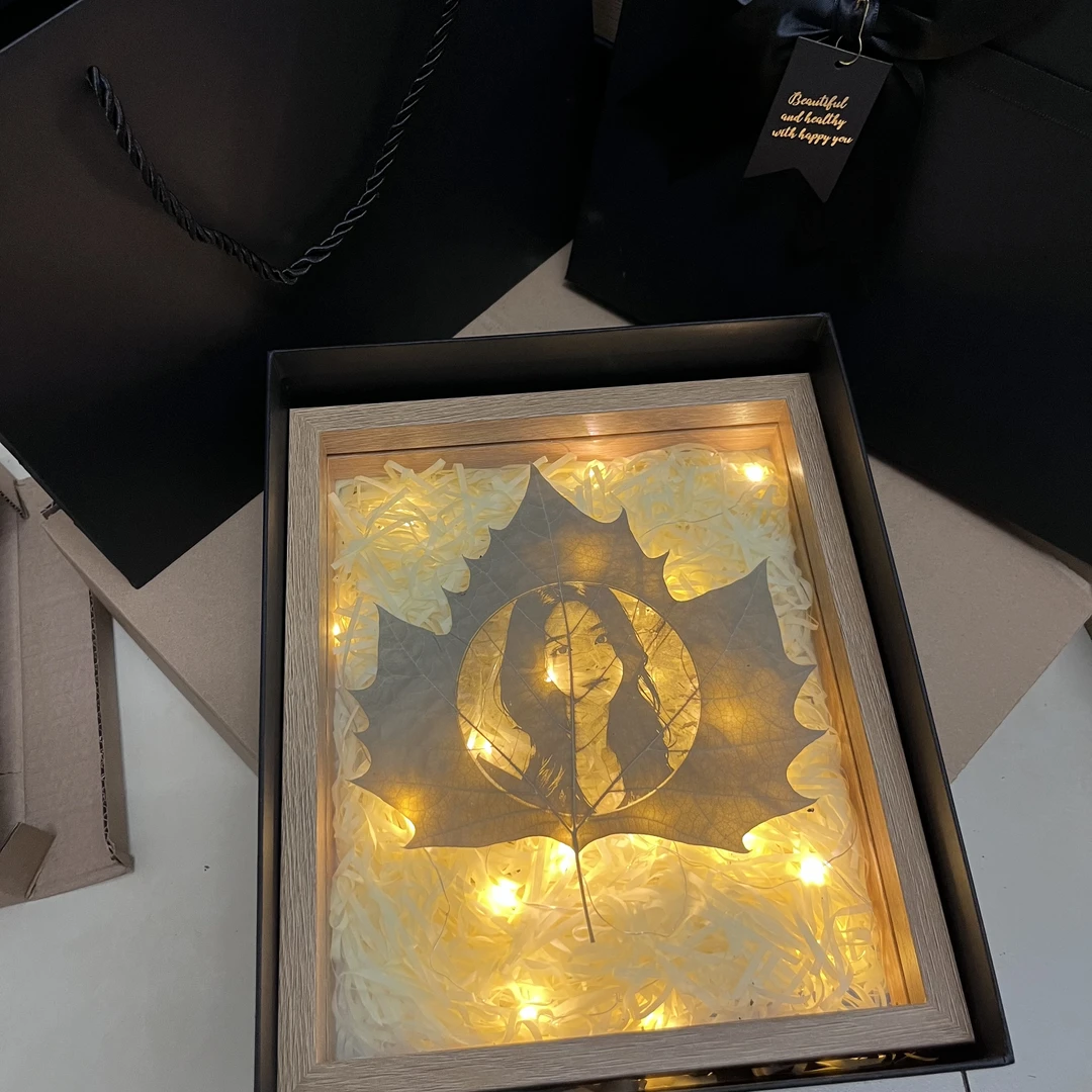 叶雕专用礼盒不含叶雕高端精品礼盒送女朋友情人节送人用叶雕礼盒