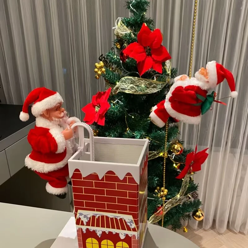 爬绳爬楼梯爬窗户爬珠圣诞节礼物圣诞装饰玩具
