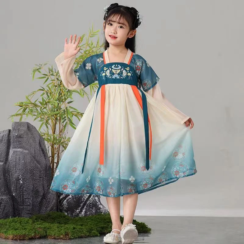 六一儿童演出服汉服男女套装中国风唐装古装襦裙幼儿园国学表演服