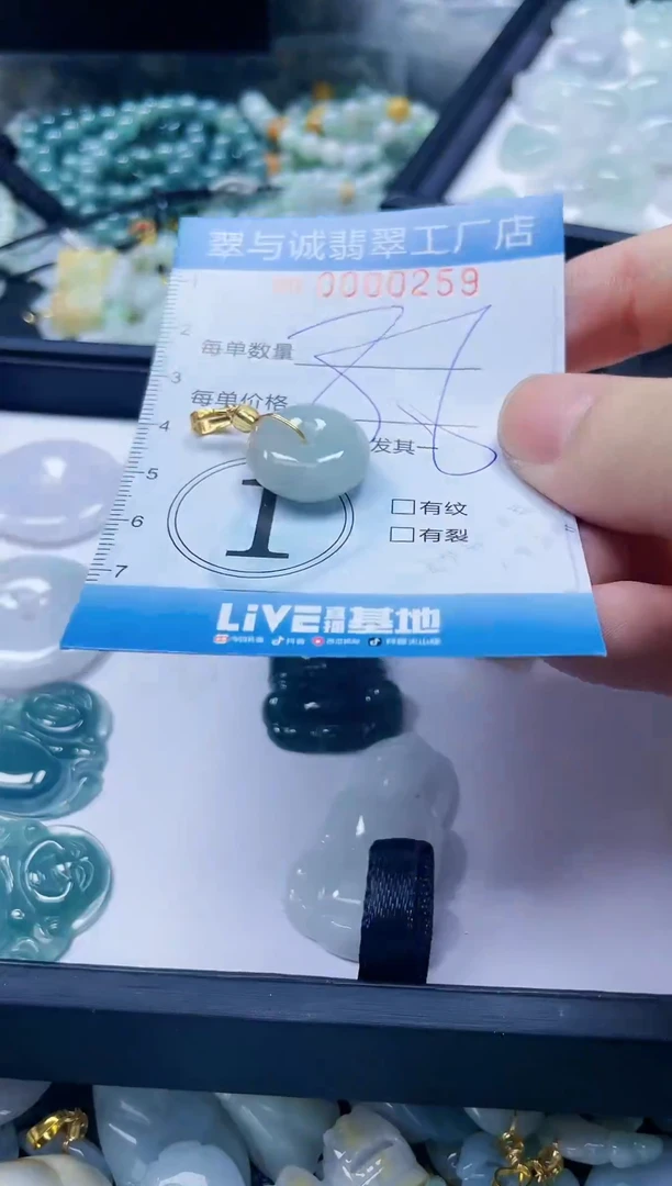 【闪购商品】翡翠挂件未镶嵌闪购商品0000259