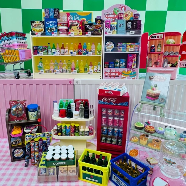 diy迷你食玩超市仿真小玩具摆件饰品