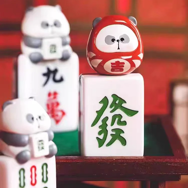 《直播间拆盒》TOYCITY小耙听牌-麻将系列盲盒玩具摆件