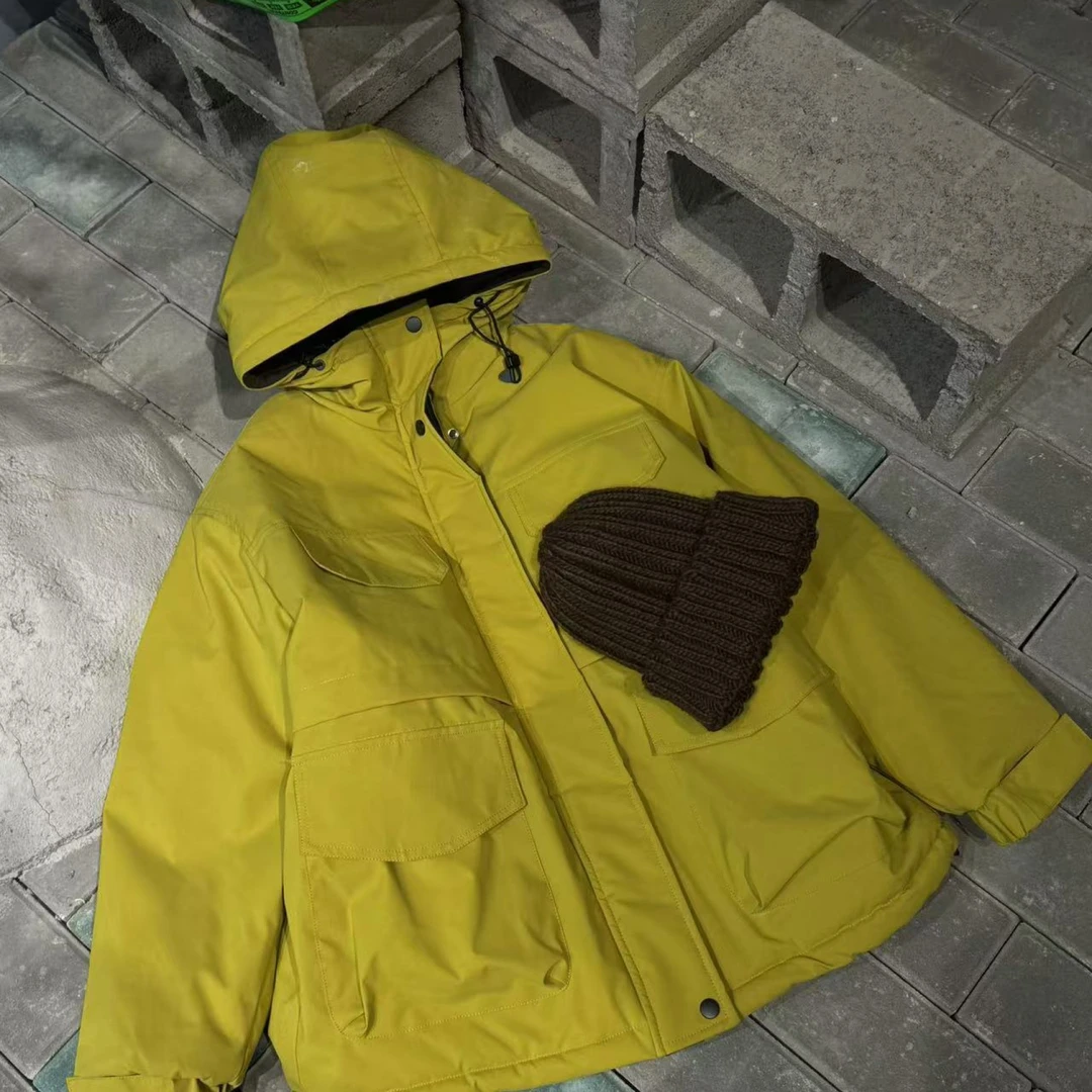 咪 2024冬【X】11月19日 男童女童时尚黄色加厚派克服2917-