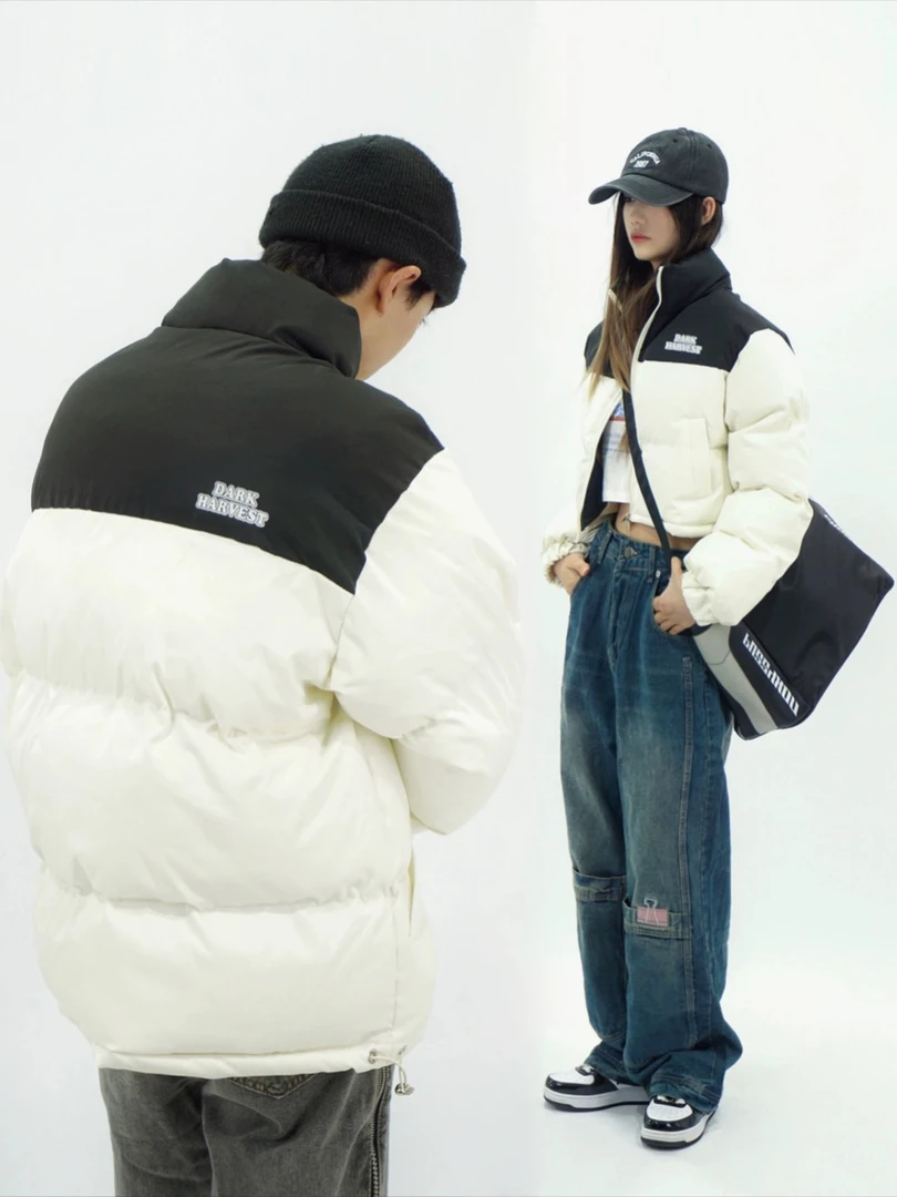 秋冬新款加厚棉服宽松保暖百搭外套长款6016