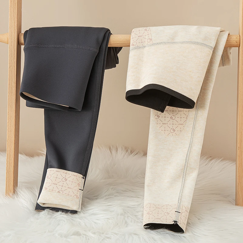 冬无尴尬线裸感加绒加厚保暖时尚瑜伽裤打底鲨鱼裤外穿高腰显瘦