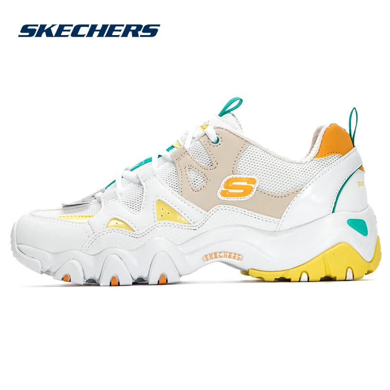 Skechers斯凯奇女鞋新款厚底老爹鞋透气缓震运动户外休闲鞋896091