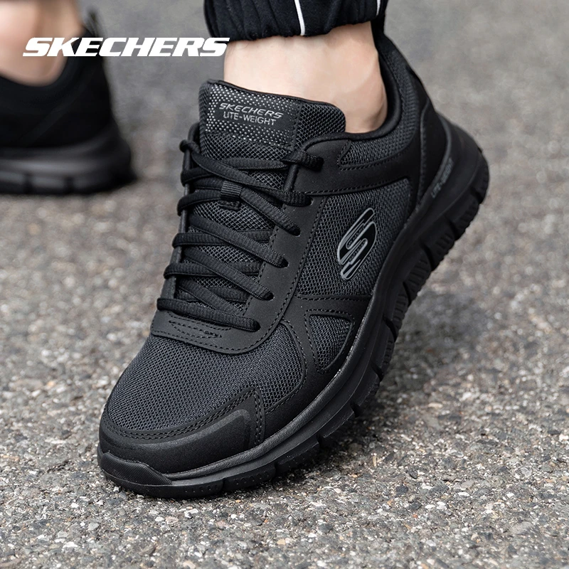 【人生跑鞋】斯凯奇跑步鞋男鞋秋季轻便舒适运动鞋缓震耐磨黑色跑鞋