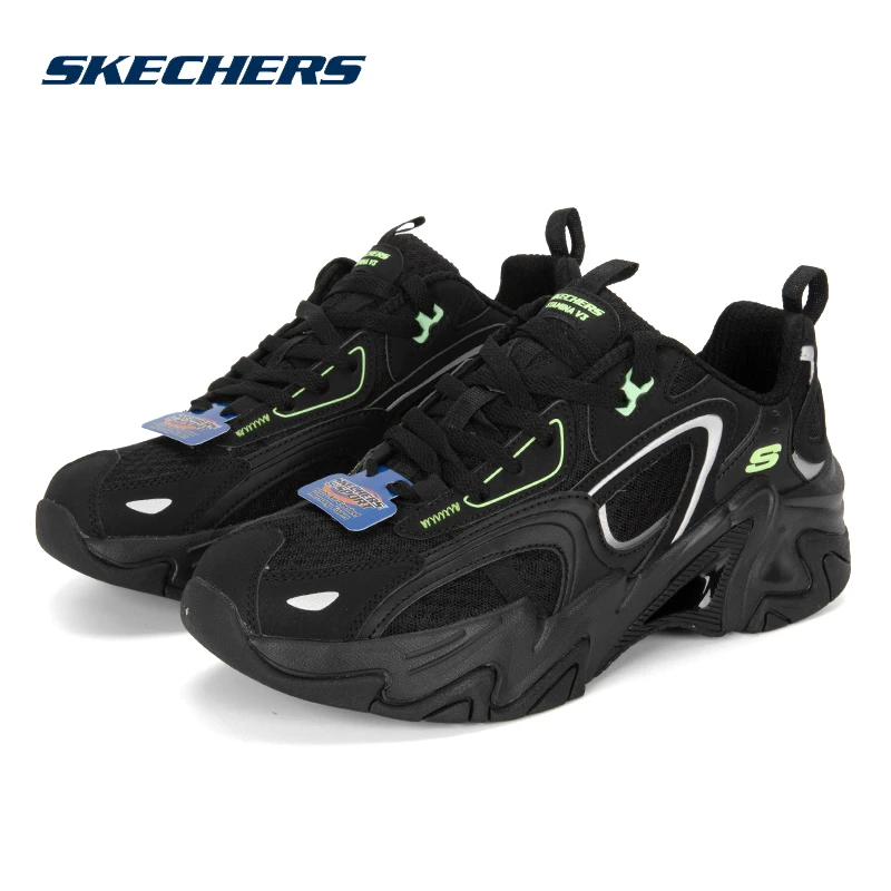 SKECHERS斯凯奇男子运动鞋新款透气健身跑步休闲鞋厚底低帮老爹鞋