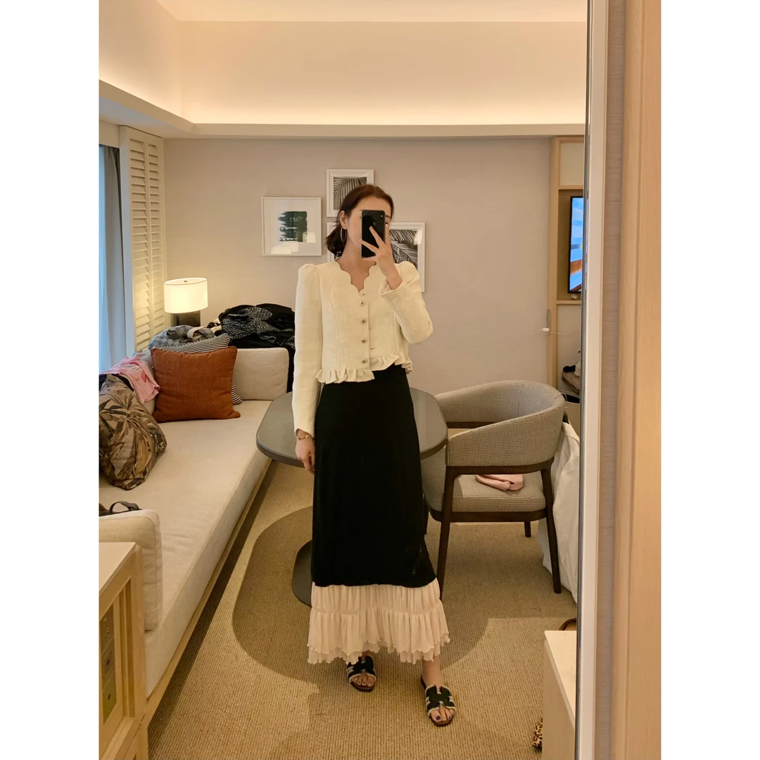 YJR叶老本儿 七悠 法式气质显瘦时尚百搭上衣YJR853