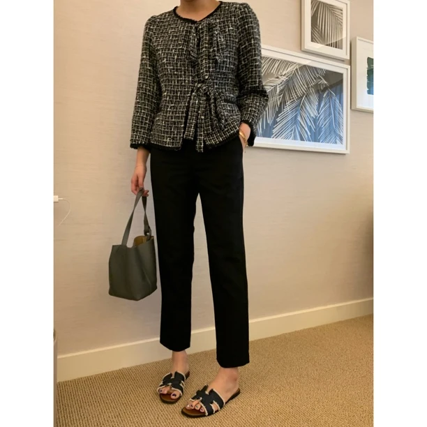 YJR叶老本儿 自在 法式气质显瘦时尚百搭休闲上衣YJR851