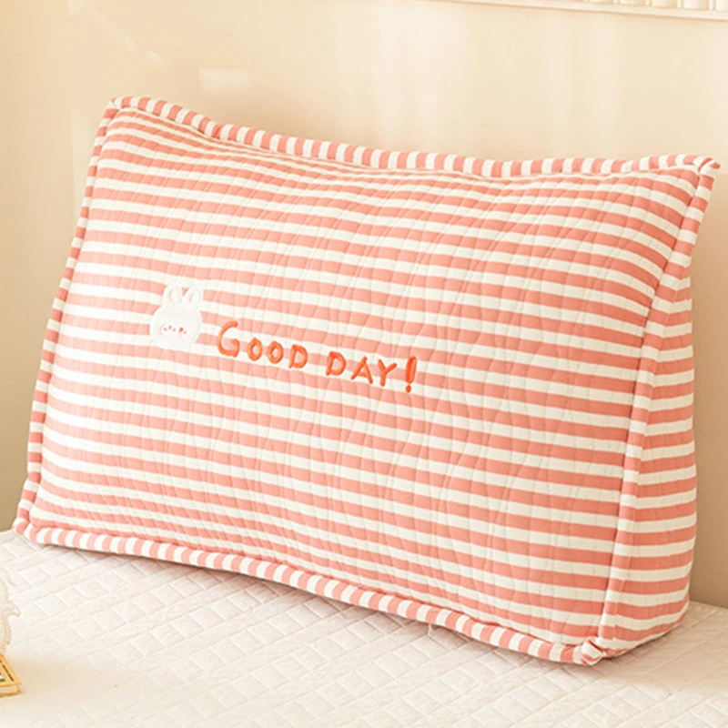 艾斯德A类三层纱三角靠枕床头靠垫女生床上看书腰枕学生宿舍软包