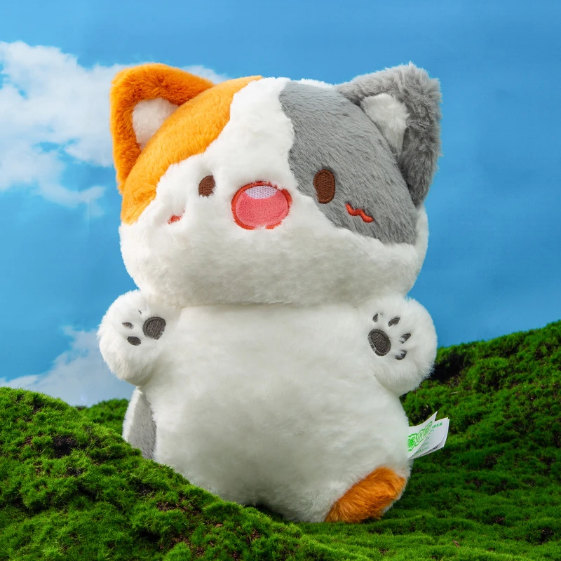 可爱三花猫咪毛绒玩具玩偶睡觉抱公仔礼物女生布娃娃玩偶