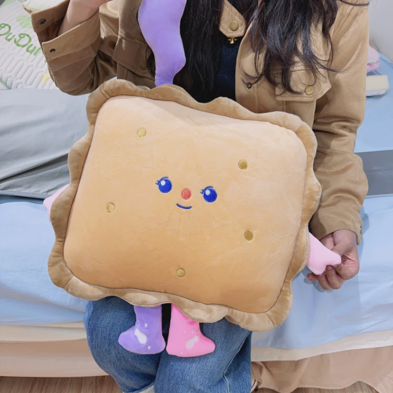 冬季抱枕腰靠ins饼干抱枕卡通可爱女生宿舍床家居沙发
