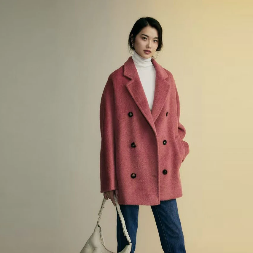 FALEMIG 苏力羊驼大衣 ALPACA重磅100%羊驼毛0锦纶FMM23301904699