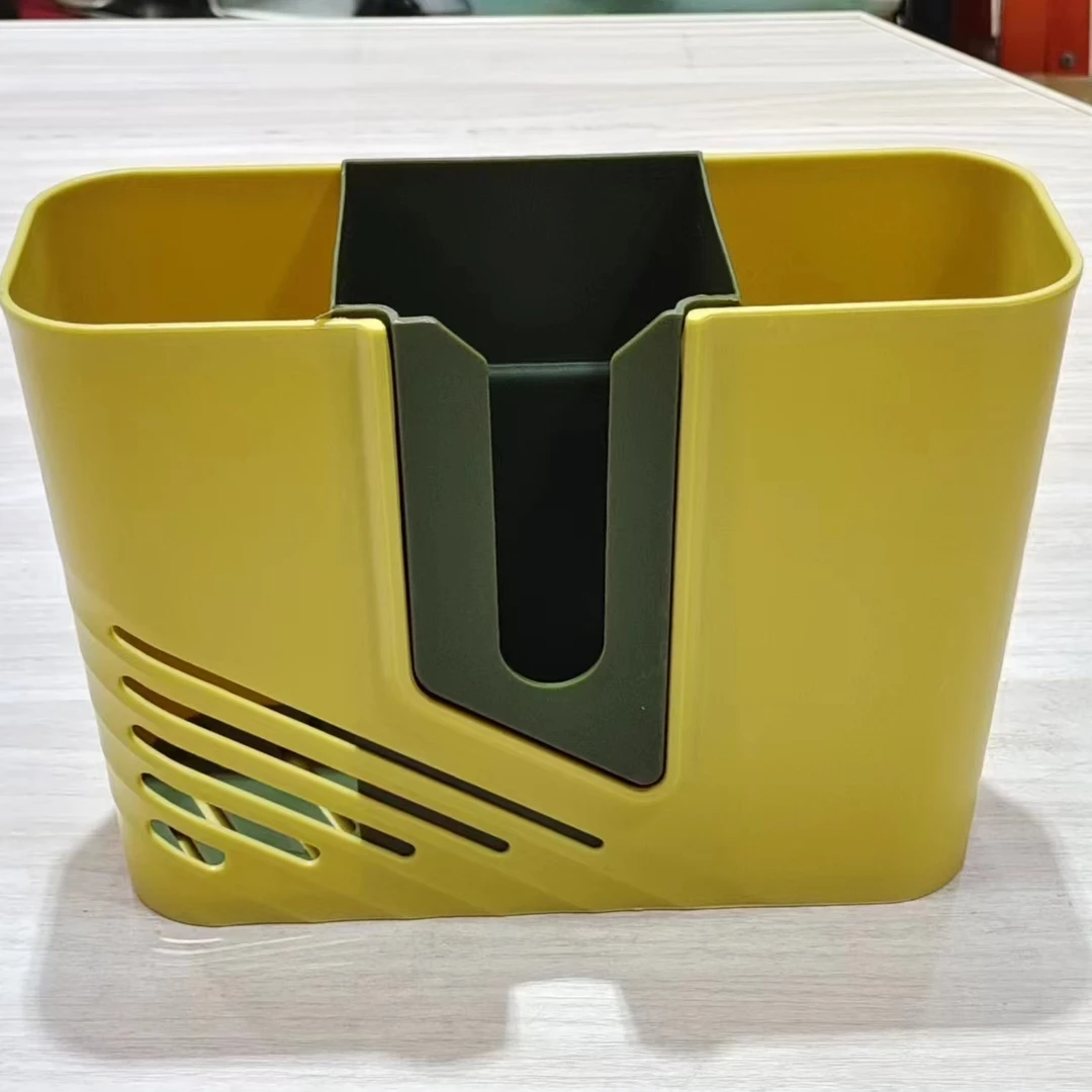 筷子筒壁挂式筷子笼沥水置物盒家用免打孔餐具勺子防霉收纳盒