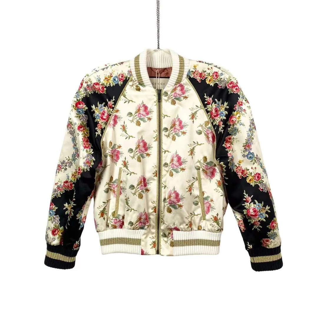 GUCCI/古驰 bb0405 满印花卉夹克 40码 市场价7700 95新