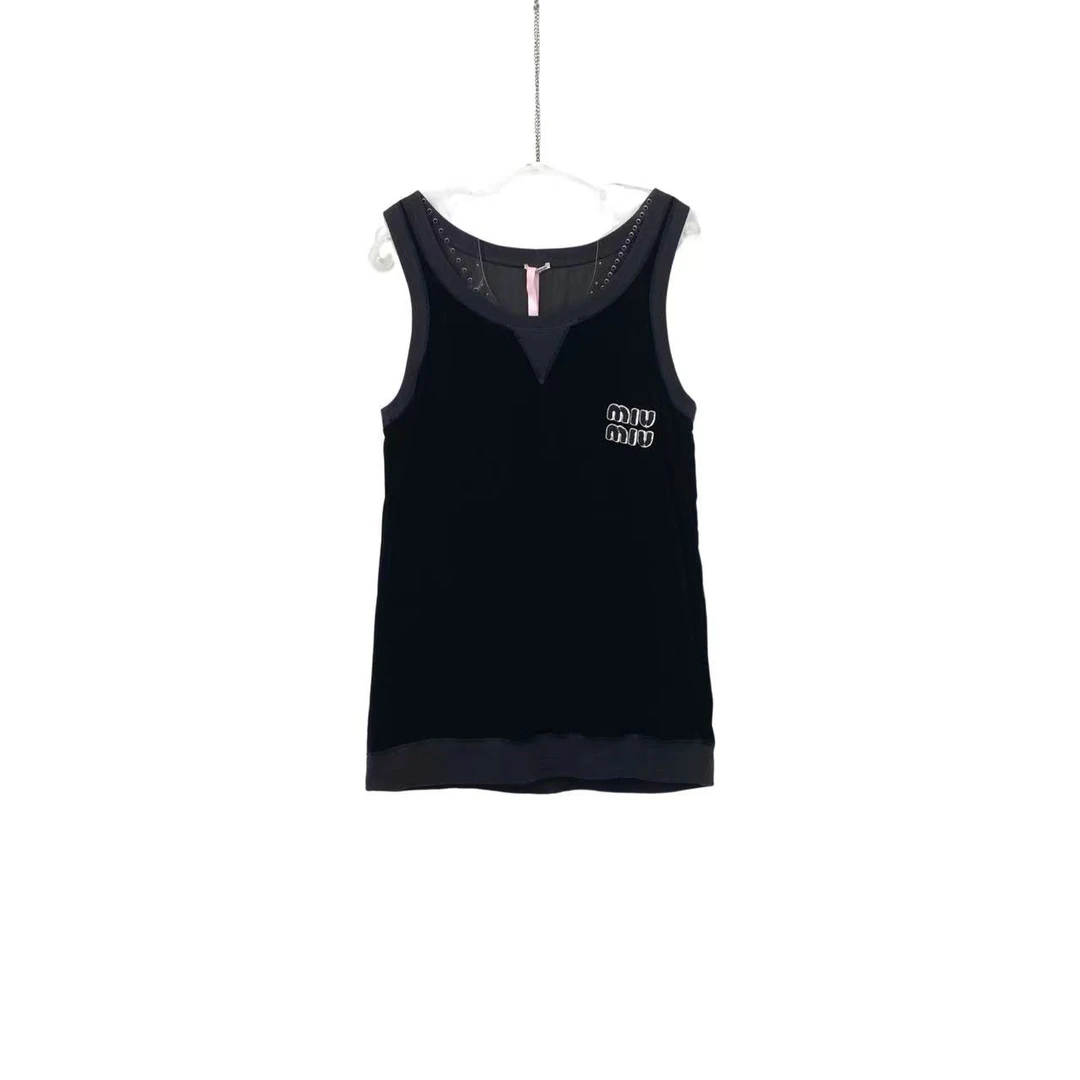 miumiu/谬谬 23320  刺绣logo连衣裙 40码