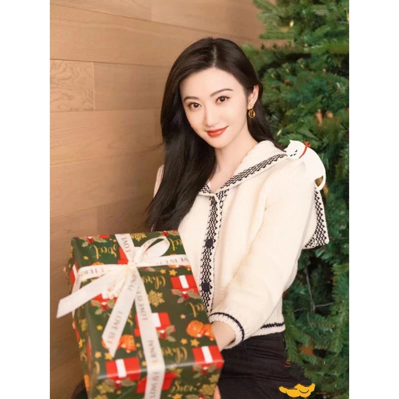 DIOR/迪奥23115 海军领针织外套 36码