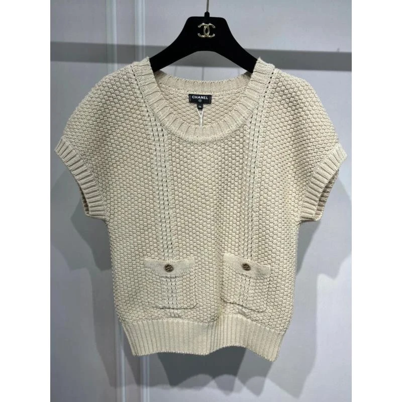 Chanel/香奈儿22539  长款针织短袖 34码