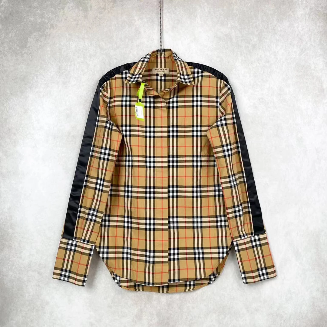 BURBERRY/博柏利lm0013 格纹条纹衬衫 38码