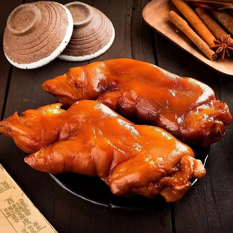【到手两只】380g（猪蹄360g+辣椒油20g+手套）爆胶带筋开袋即食EB