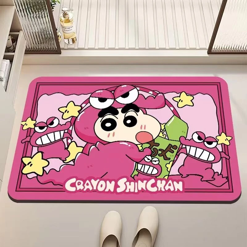 硅藻泥浴室秒吸水地垫脚垫家用卫生间卧室门口防滑可爱卡通地垫！