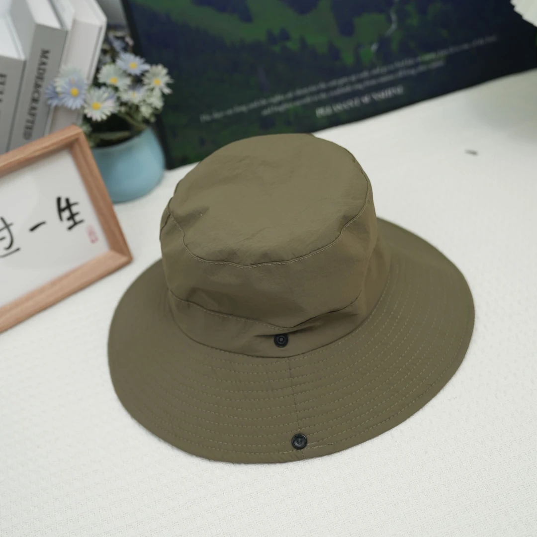 【KKI】儿童帽子夏季薄款男童速干纯色户外防晒遮阳帽露营登山帽