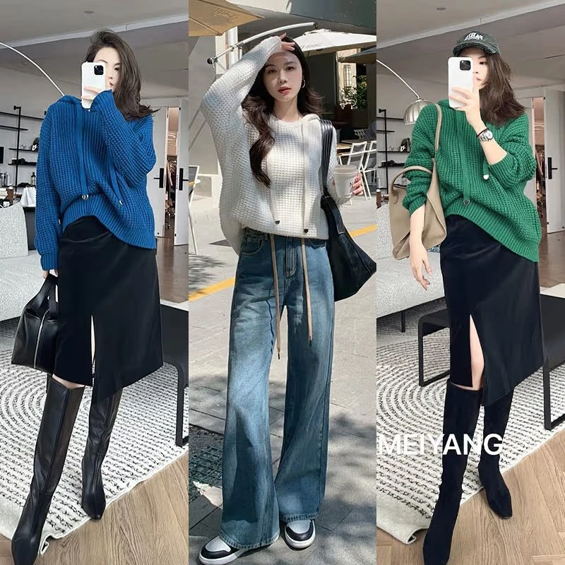 【特价捡漏】莓果森林帽衫 阿尔巴绒华夫格针织衫美洋 MEIYANG