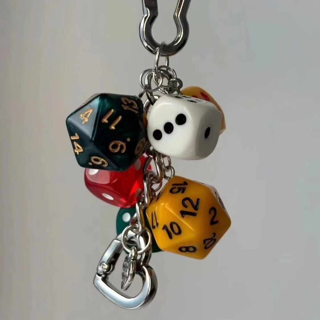 命运骰子钥匙扣包包挂件复古主义手工质感挂件配饰情侣闺蜜