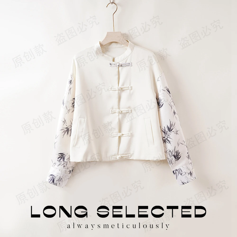 【特价-占单者限购】Q315   精致复古国风长袖女士衬衫