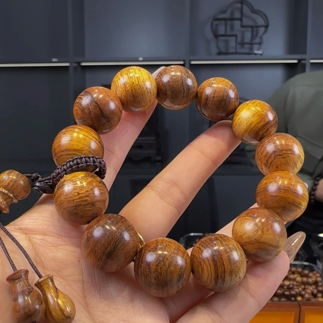 米***拉黄花梨手串男士1.8B01376