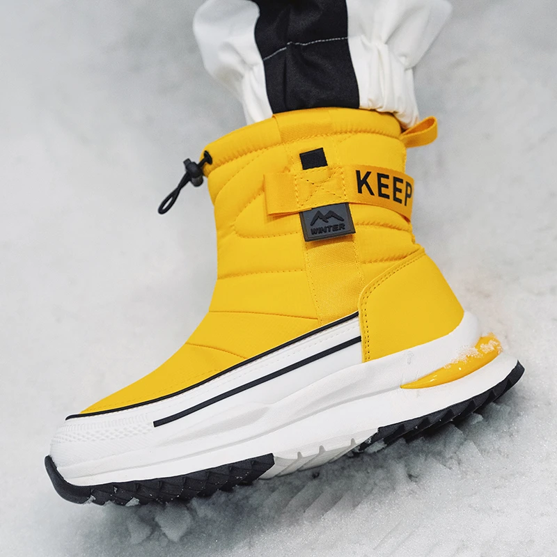 【情侣款】爆款女士雪地靴加绒防水棉靴男加厚保暖户外防滑大棉鞋