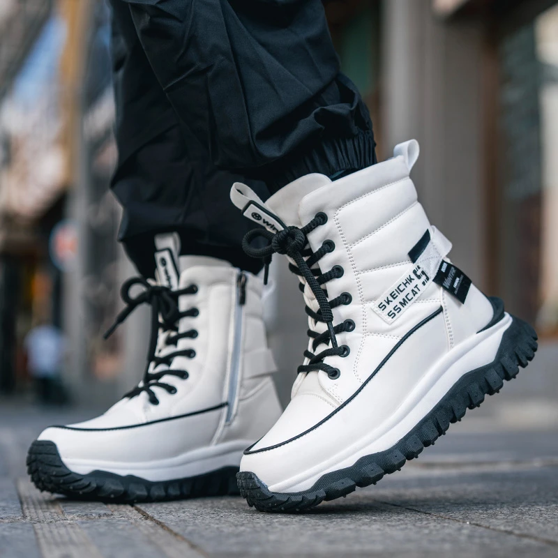 【薄款大女主】靴子时尚冬季加绒二棉鞋保暖棉鞋厚底增高防水女鞋