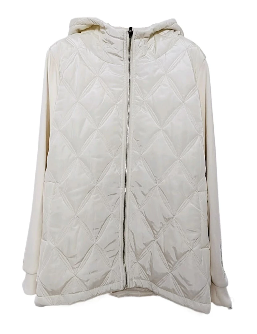 拼接宽松时尚女款休闲棉服