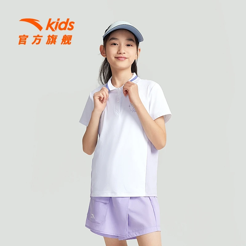 安踏儿童短袖POLO衫夏季新款大童吸汗速干舒适休闲A362427104