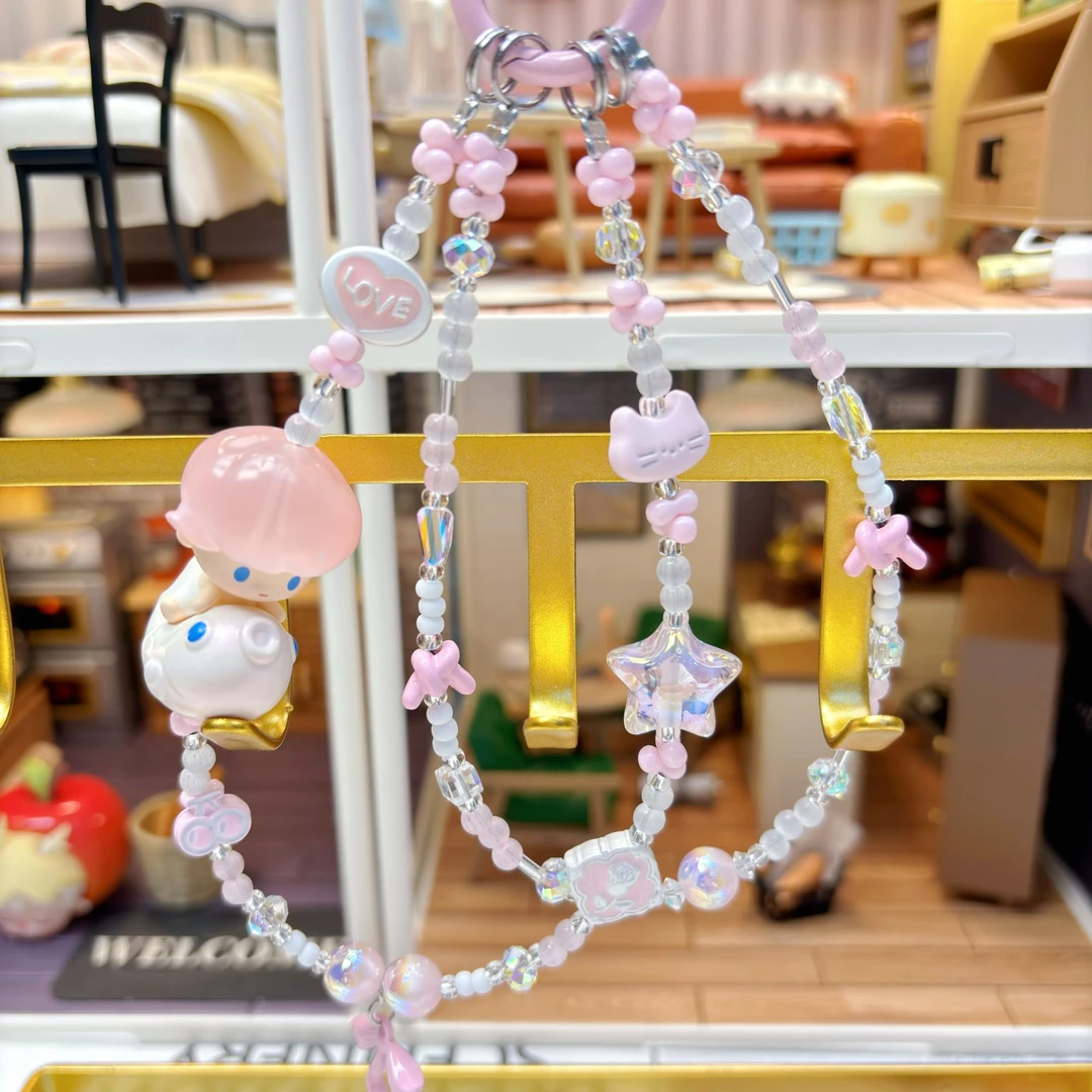 【十条】正版萌粒创意diy合金挂饰手机链包挂链钥匙扣