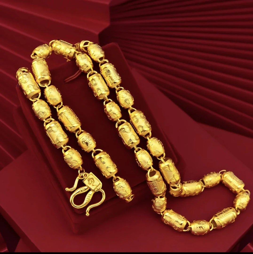 铜合金项链 男款【天之骄子项链】男士饰品空心磨砂霸气光面素款