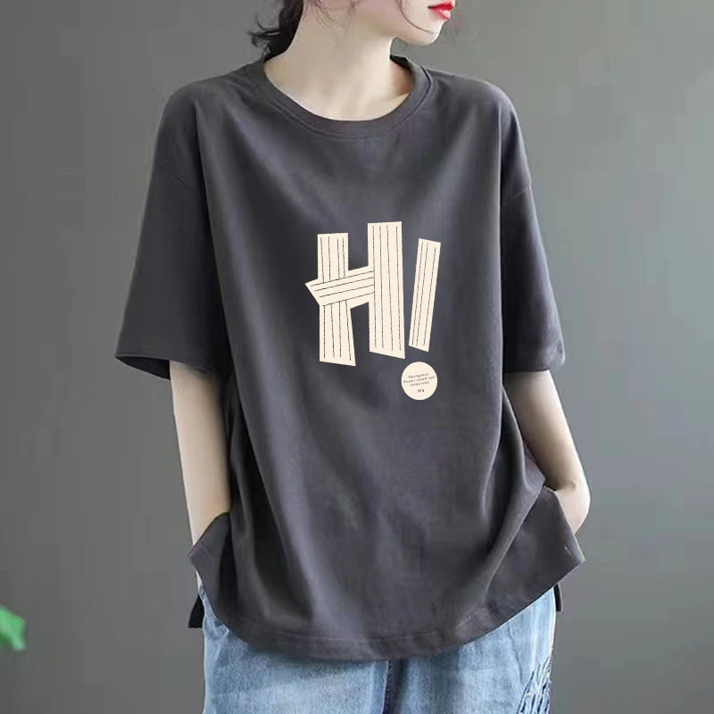 纯棉韩版妈妈装短袖T恤女2025夏季新款孕妇装爆款大码胖MM上衣