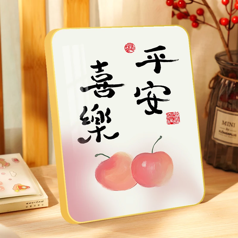 【银河ss】平安喜乐时尚创意摆件现代简约桌面床头立体摆台摆件