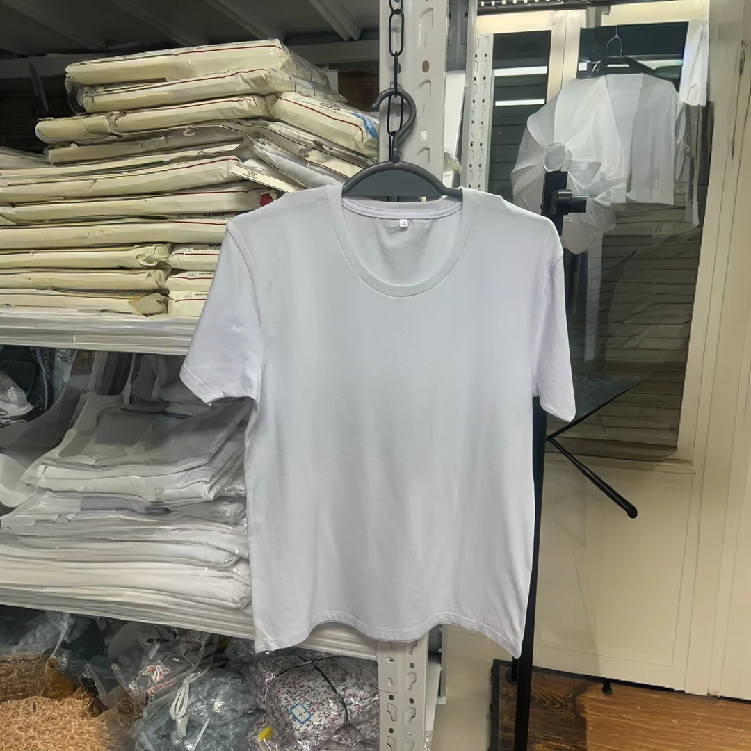 2件装外贸出口圆领短袖白T