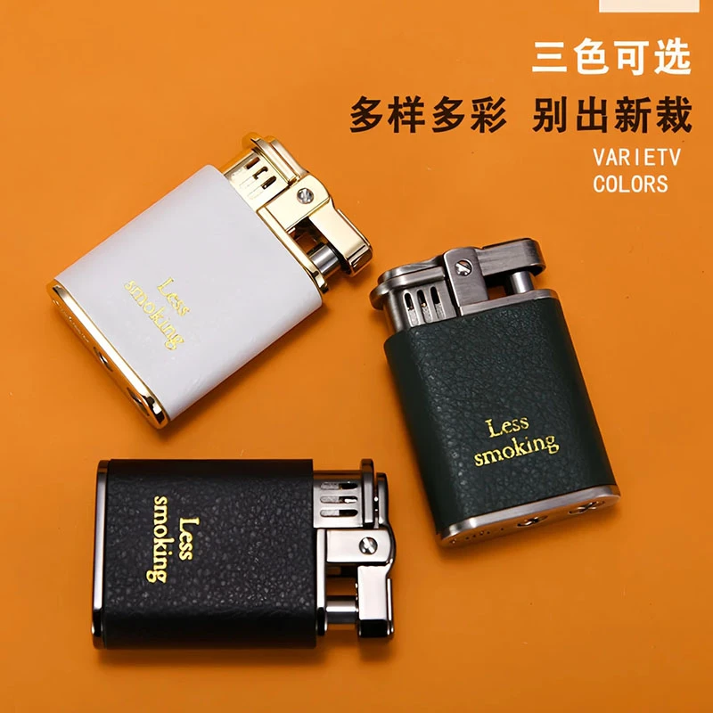 CHIEF/首领煤油打火机高档怀旧磕头机创意复古手工便携按压煤油机