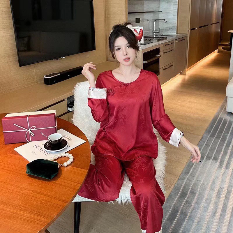 【新中式国风高级感复古盘扣家居服】