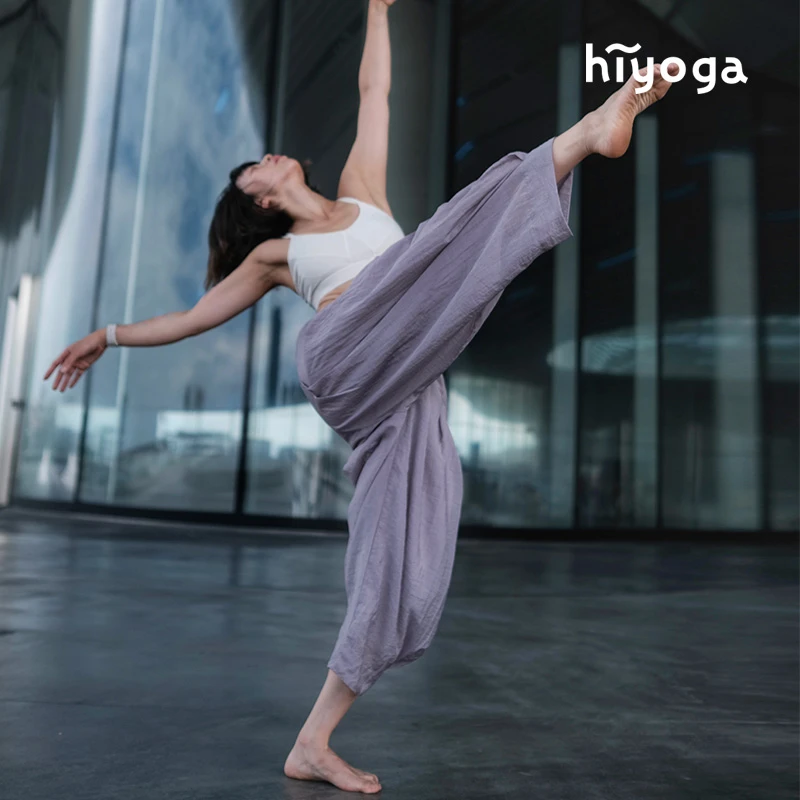 【直播】hiyoga空气裤夏季裸感宽松瑜伽裤外穿瑜伽穿搭瑜伽普拉提