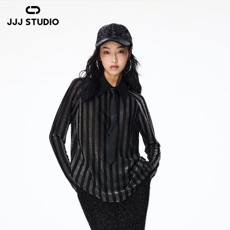 JJJ STUDIO 黑银色上衣 JUWFS1N011