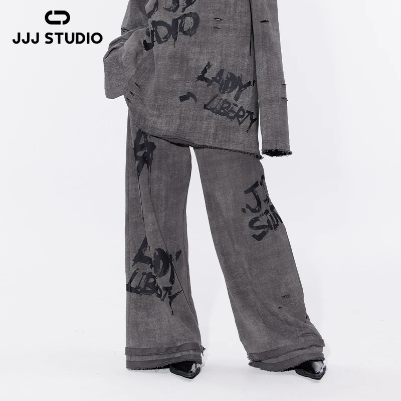 JJJ STUDIO 铁灰色长裤 JLWSA1K034