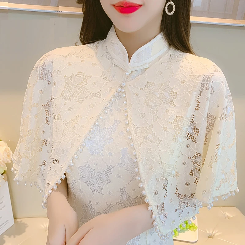 高考毕业季季年轻款少女司藤同款连衣裙外披肩复古名媛气质小外套