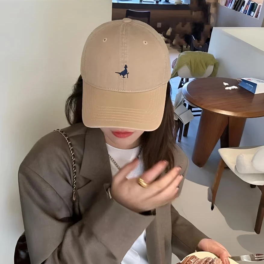 2024新款网红刺绣小标软顶显脸小加大加宽加深棒球帽男女同款