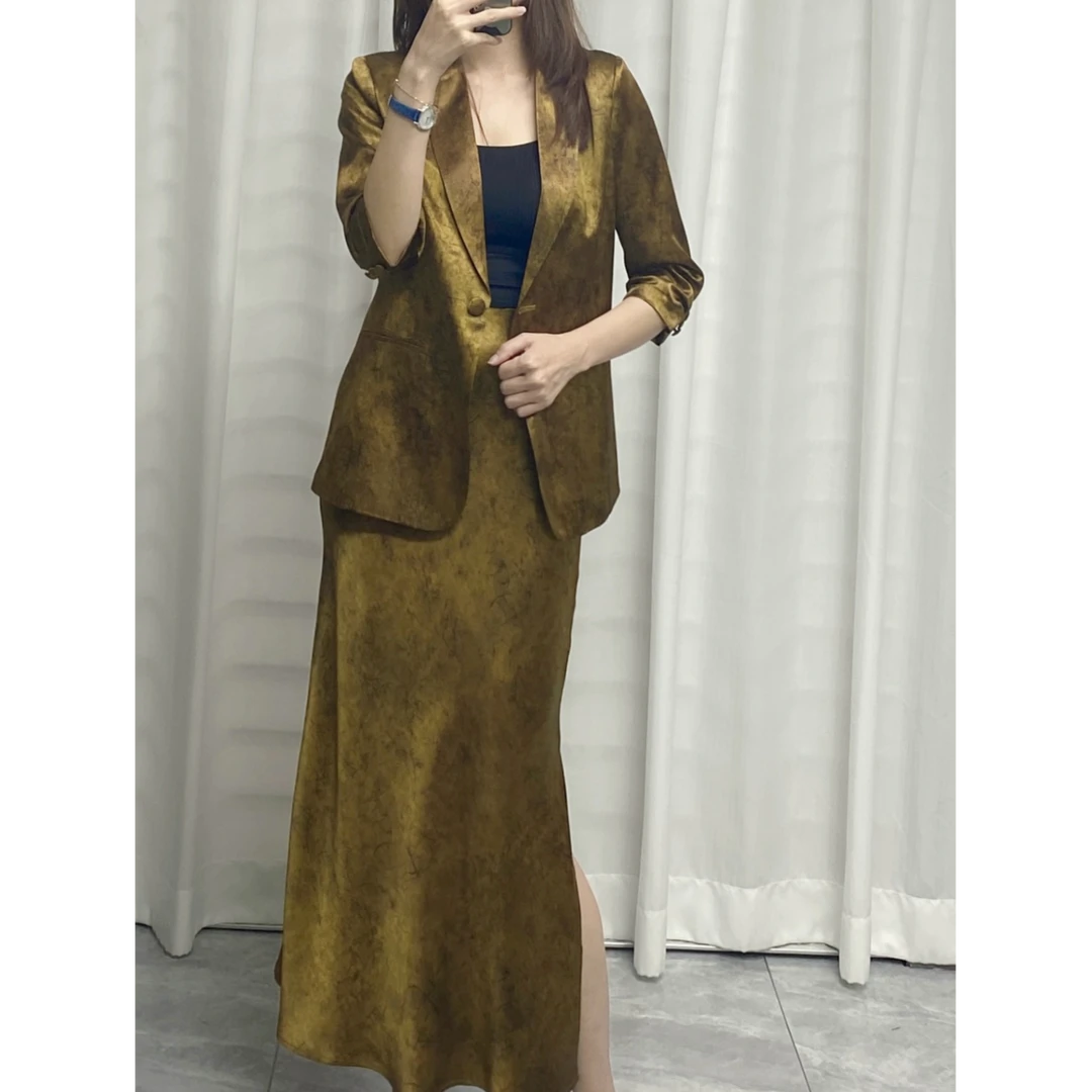 小西装外套秋装气质欧美高级工厂名媛女士轻奢外套韩版南油小西装