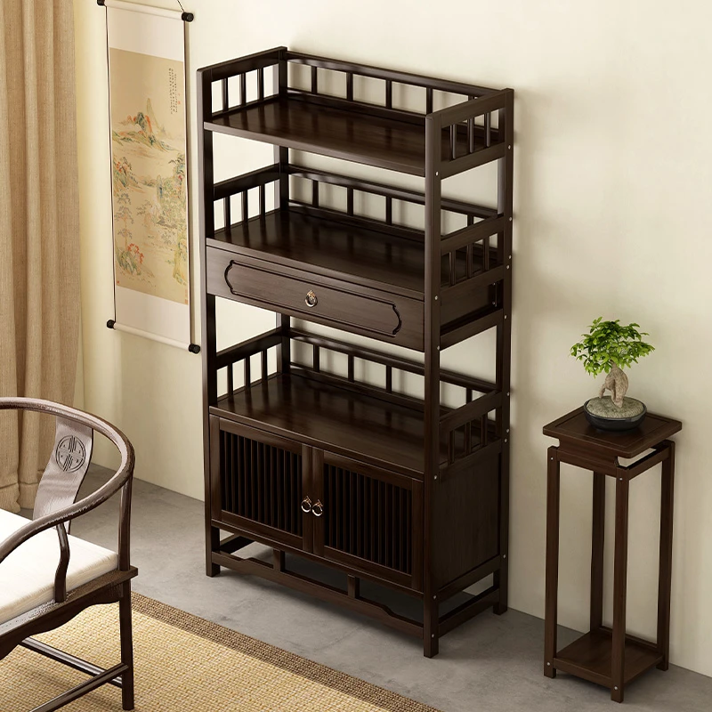 茶水柜办公室茶柜置物架家用茶叶柜茶台桌边柜茶叶茶具收纳储物柜